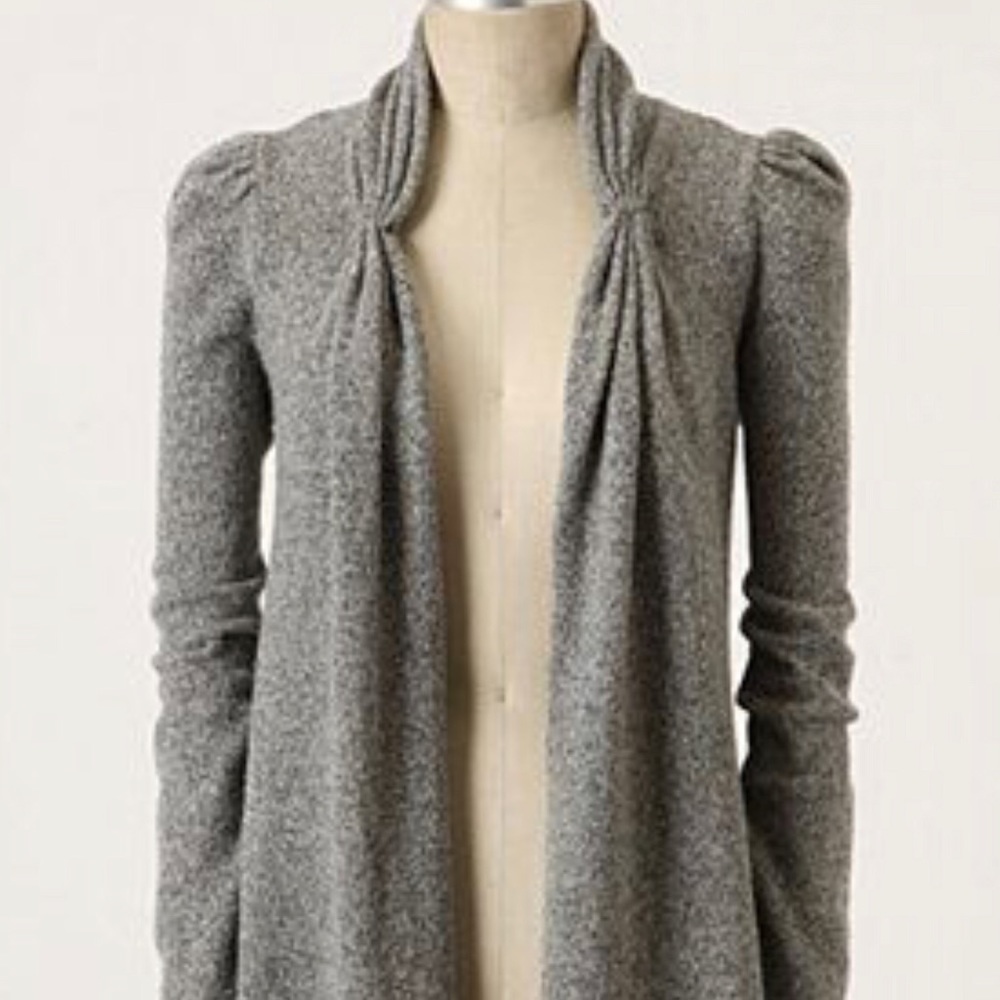Anthropologie Puff Sleeve Cardigan